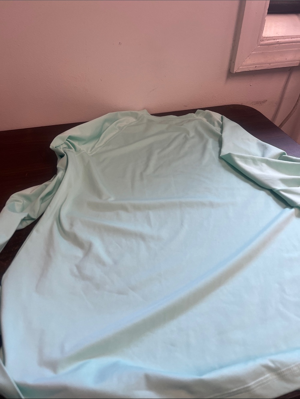 Roxy Mint Green Long Sleeve Rash Guard with White Logo - Picture 4 of 4
